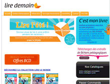 Tablet Screenshot of lire-demain.fr